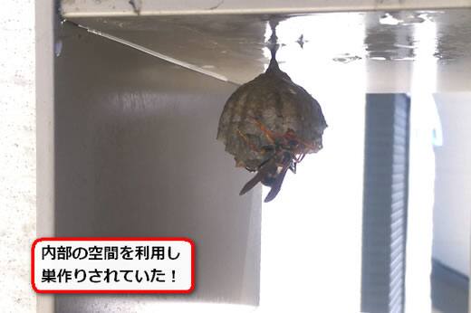 ベランダ装飾蜂の巣